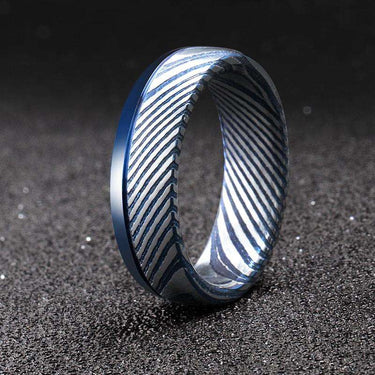 Cyclone - The Ring Shop - Ring - Damascus, male, Ring, royal
