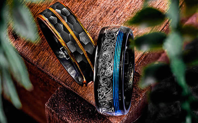 Black Rings and Bands - The Ring Shop