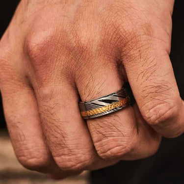 Temper - The Ring Shop - Ring - Damascus, male, Ring, royal
