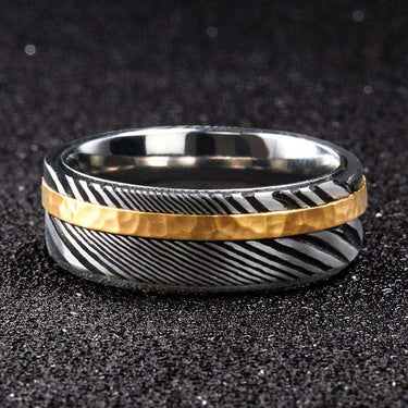 Temper - The Ring Shop - Ring - Damascus, male, Ring, royal